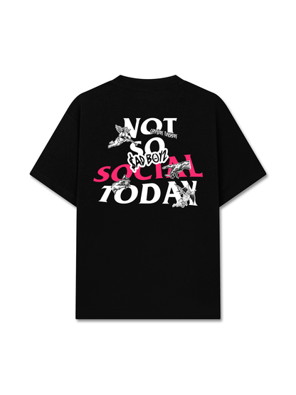 Áo Thun Relaxed Fit Not So Social Today Sad Boyz