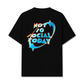 Áo Thun Relaxed Fit Not So Social Today Neon Holographic