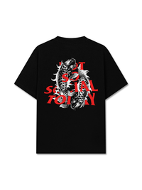 Áo Thun Relaxed Fit Not So Social Today Dark Koi Harmony