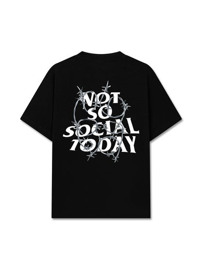 Áo Thun Relaxed Fit Not So Social Today Bobwire