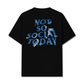 Áo Thun Relaxed Fit Not So Social Today Blue Dragon
