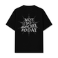 Áo Thun Relaxed Fit Not So Social Today Silver Glitter