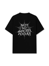 Áo Thun Relaxed Fit Not So Social Today Silver Glitter