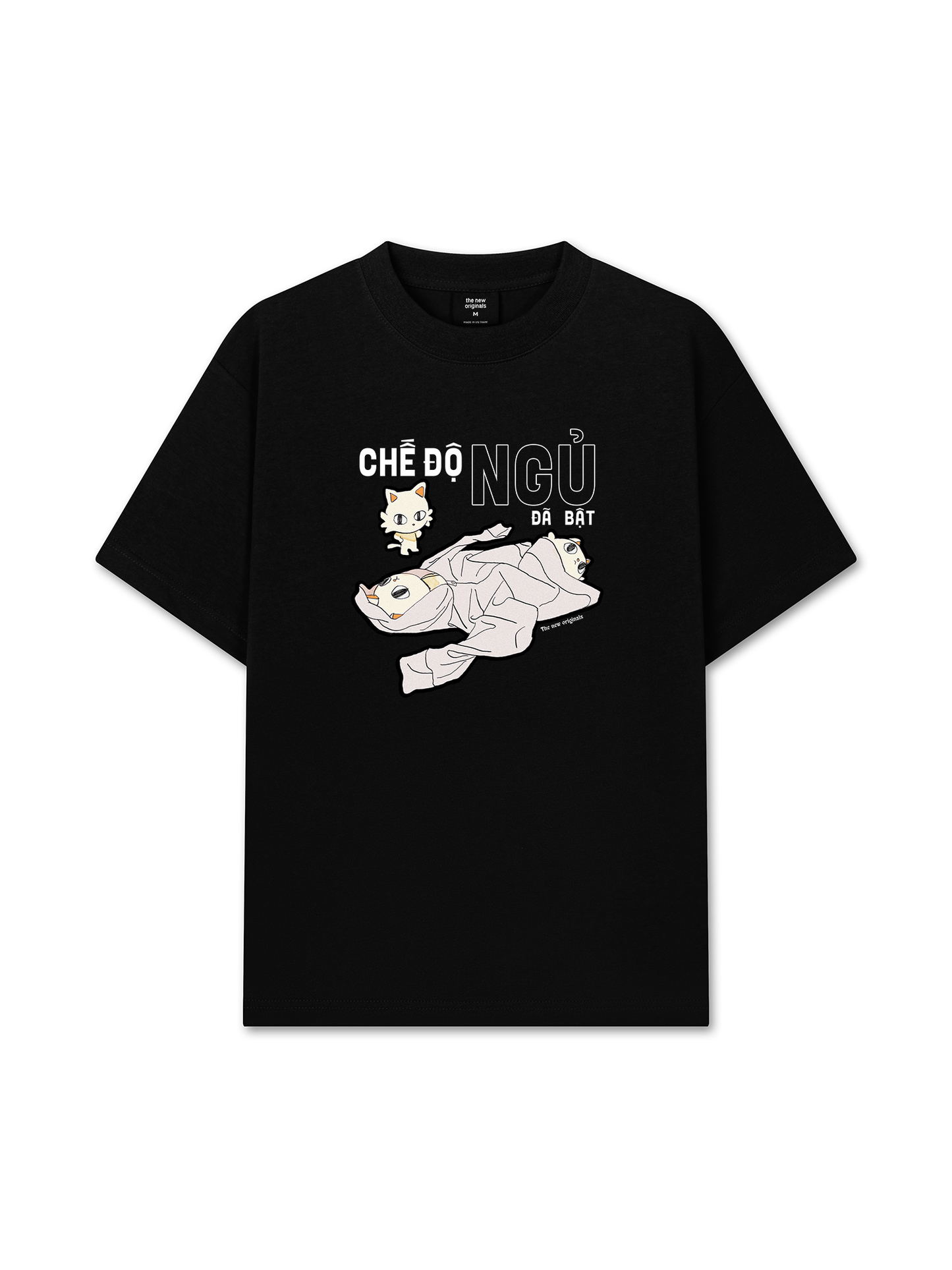 Áo Thun Relaxed Fit Hội Mèo Đi Ngủ