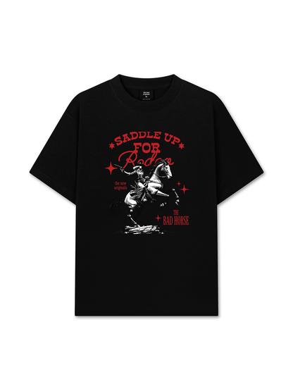 Áo Thun Relaxed Fit The Bad Horse Sadle Up For A Rodeo