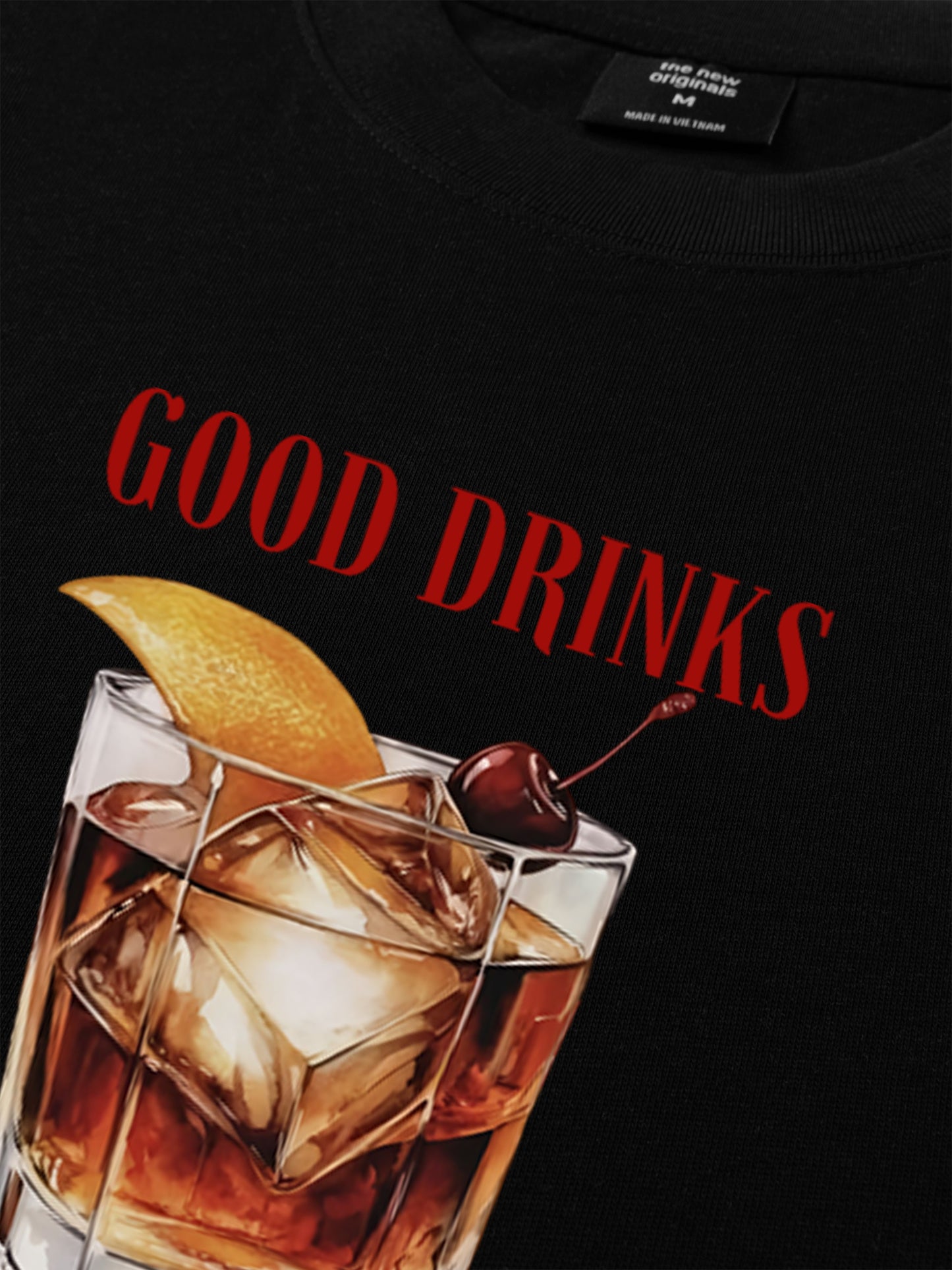 Áo Thun Relaxed Fit Good Drinks, Great Friends