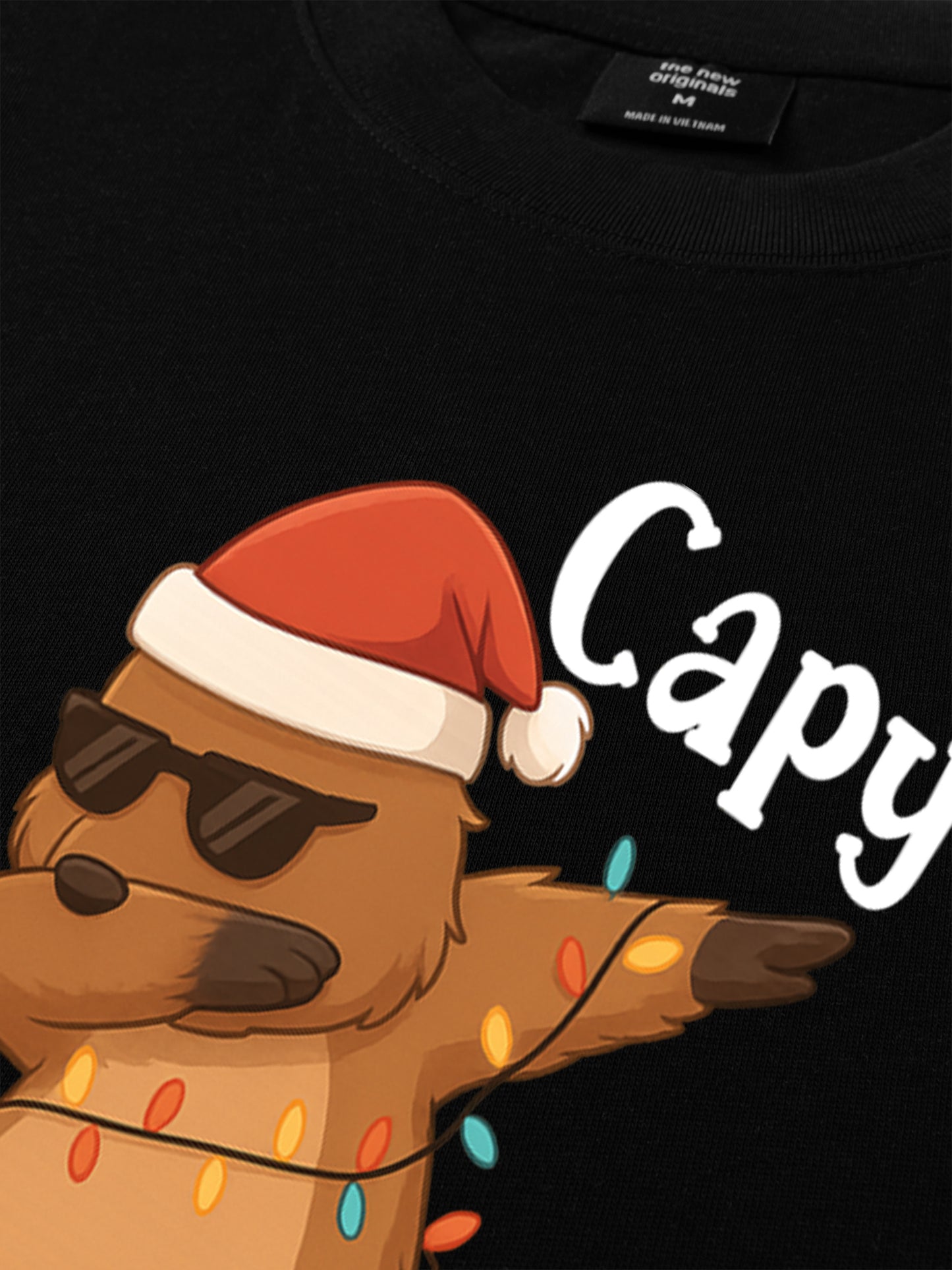 Áo Thun Relaxed Fit Capy Christmas Dab