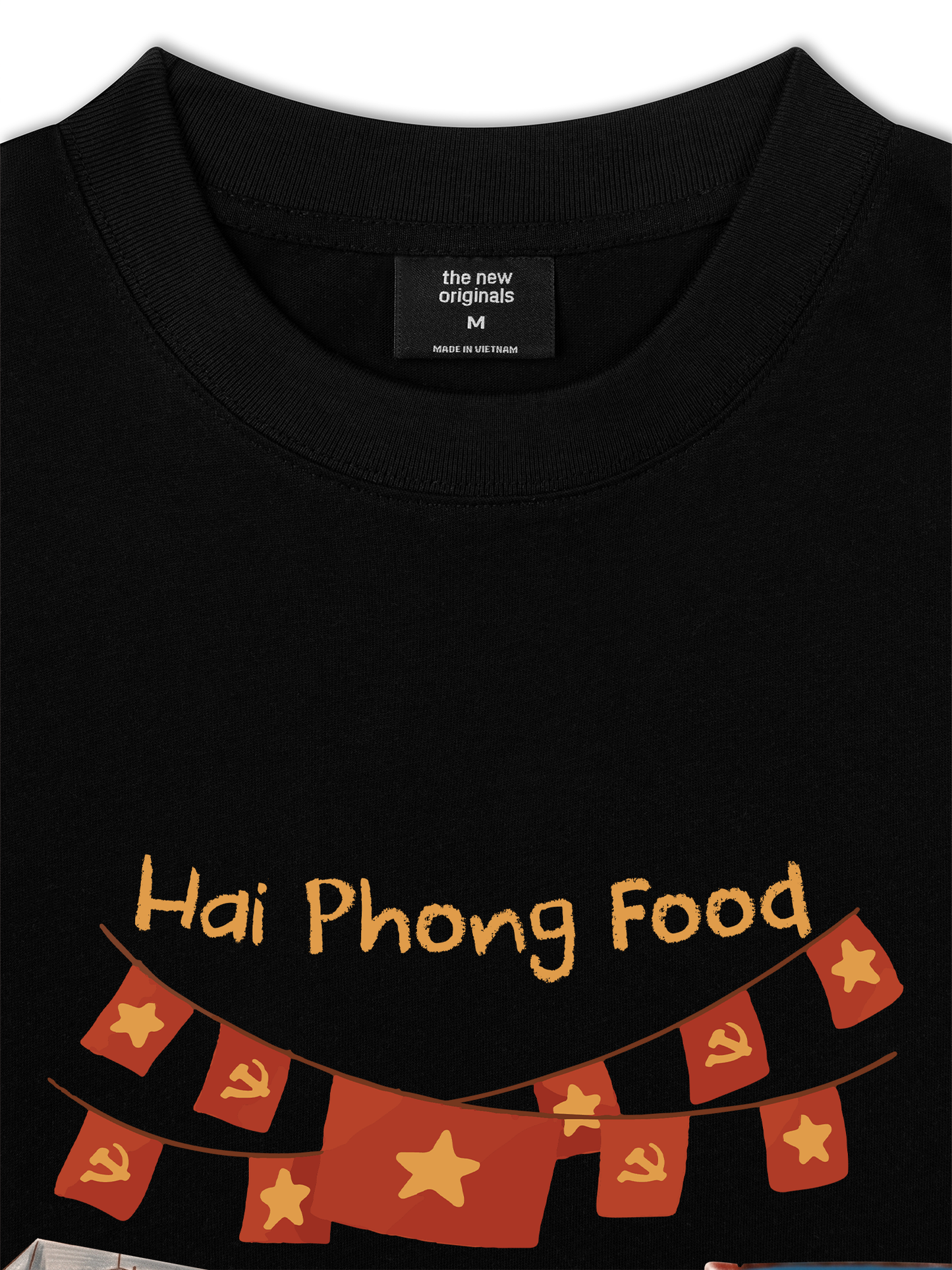 Áo Thun Relaxed Fit Hai Phong Food Phố Cột Đèn