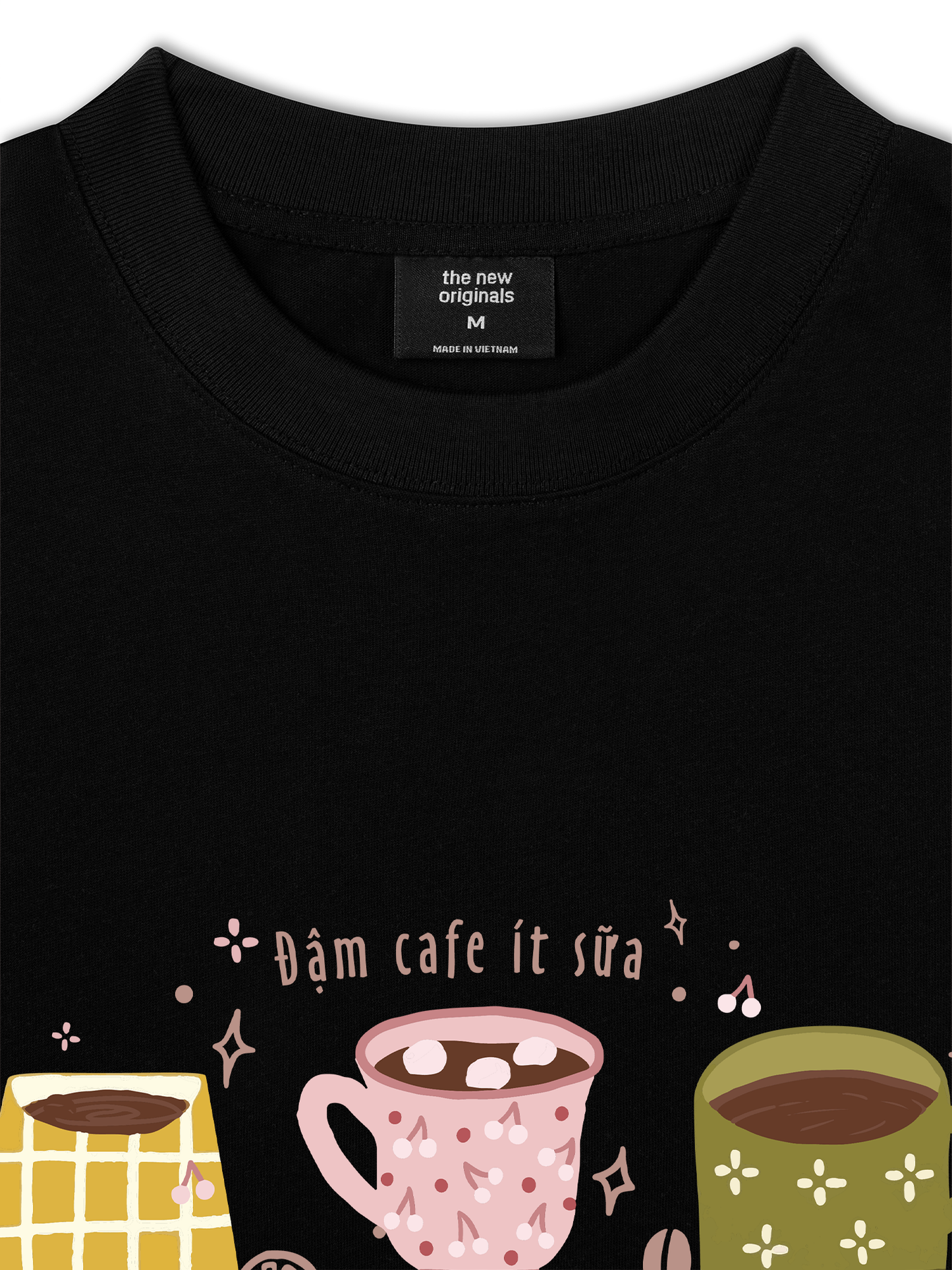 Áo Thun Relaxed Fit Đậm Cafe Ít Sữa