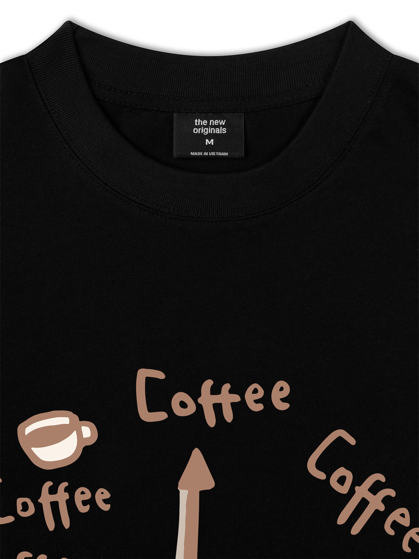 Áo Thun Relaxed Fit Coffee Clock