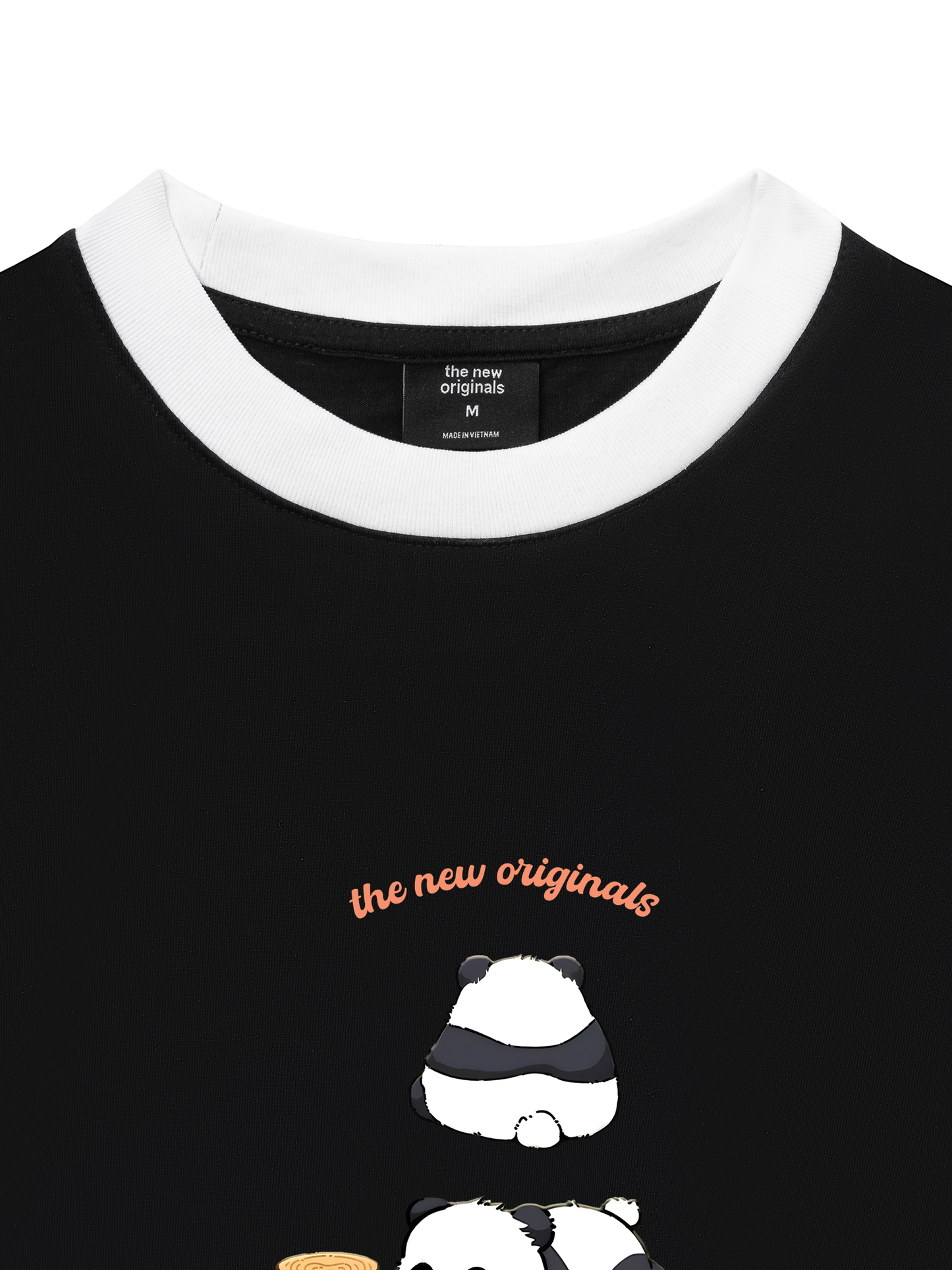 Áo Thun Ringer Relaxed Fit Panda Moooood
