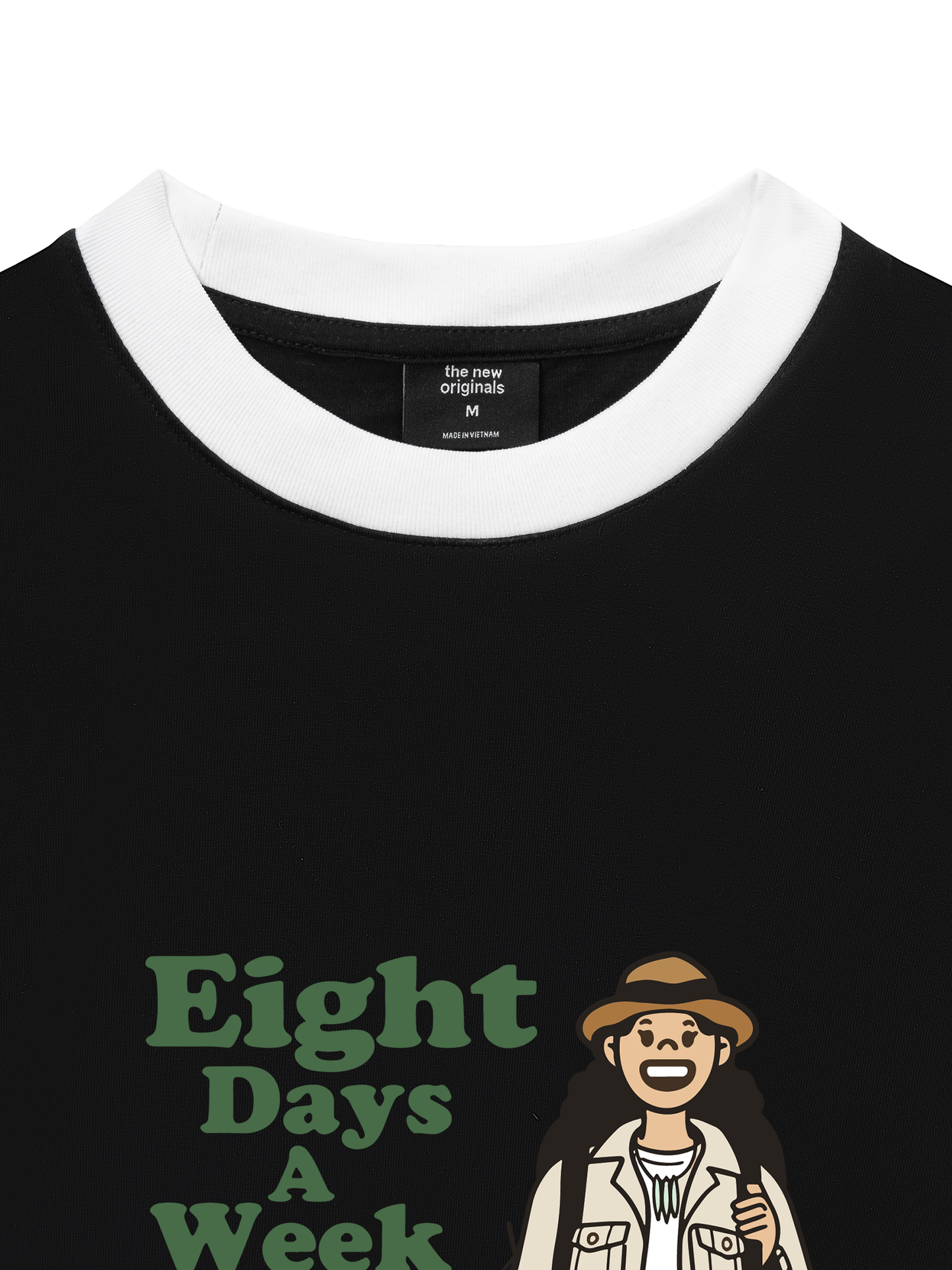 Áo Thun Ringer Relaxed Fit Eight Days A Week Girl