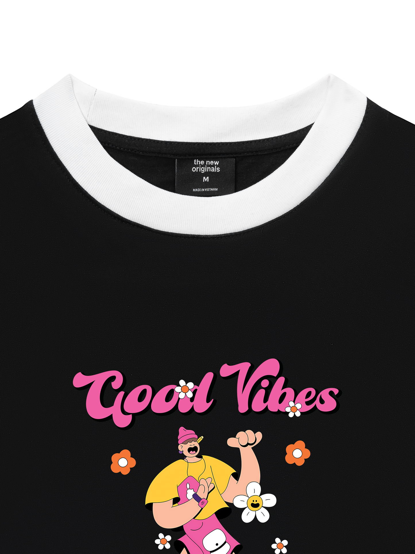Áo Thun Ringer Relaxed Fit Weekend Goog Vibes Only