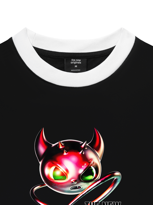 Áo Thun Ringer Relaxed Fit Chrome Devil