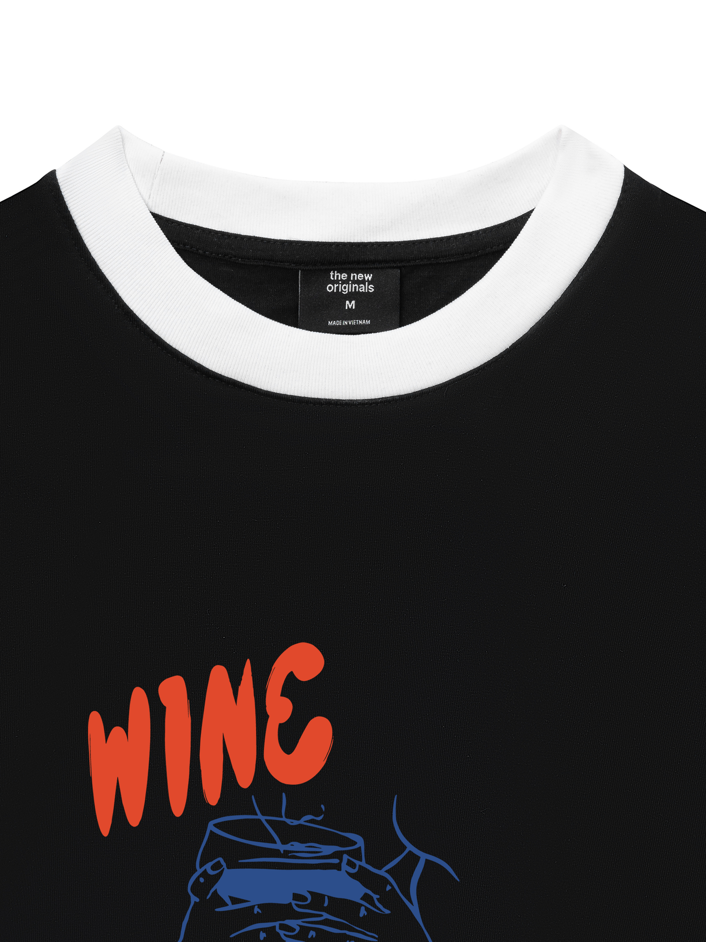 Áo Thun Ringer Relaxed Fit WINE NOT