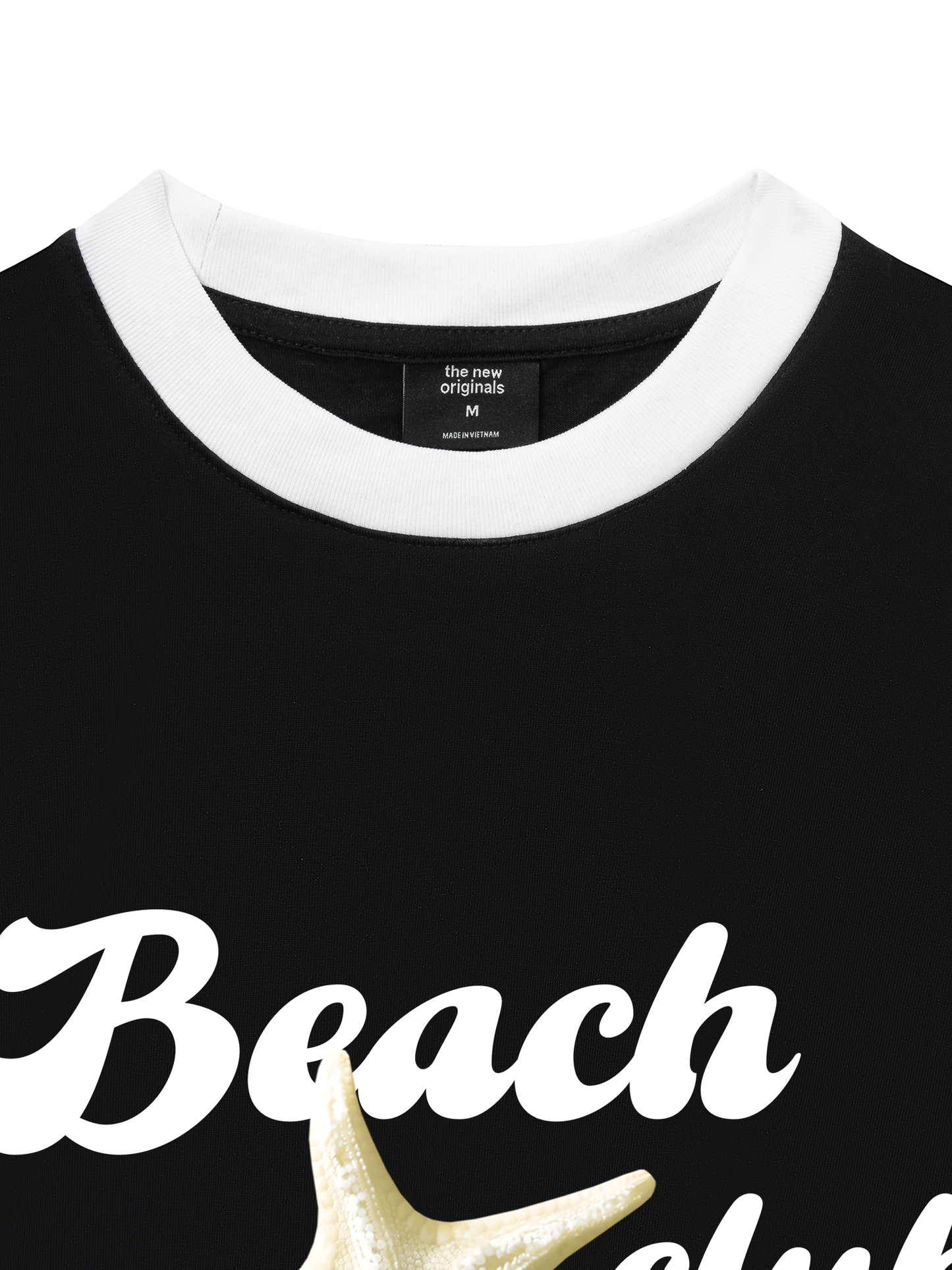 Áo Thun Ringer Relaxed Fit Ocean Beach Club