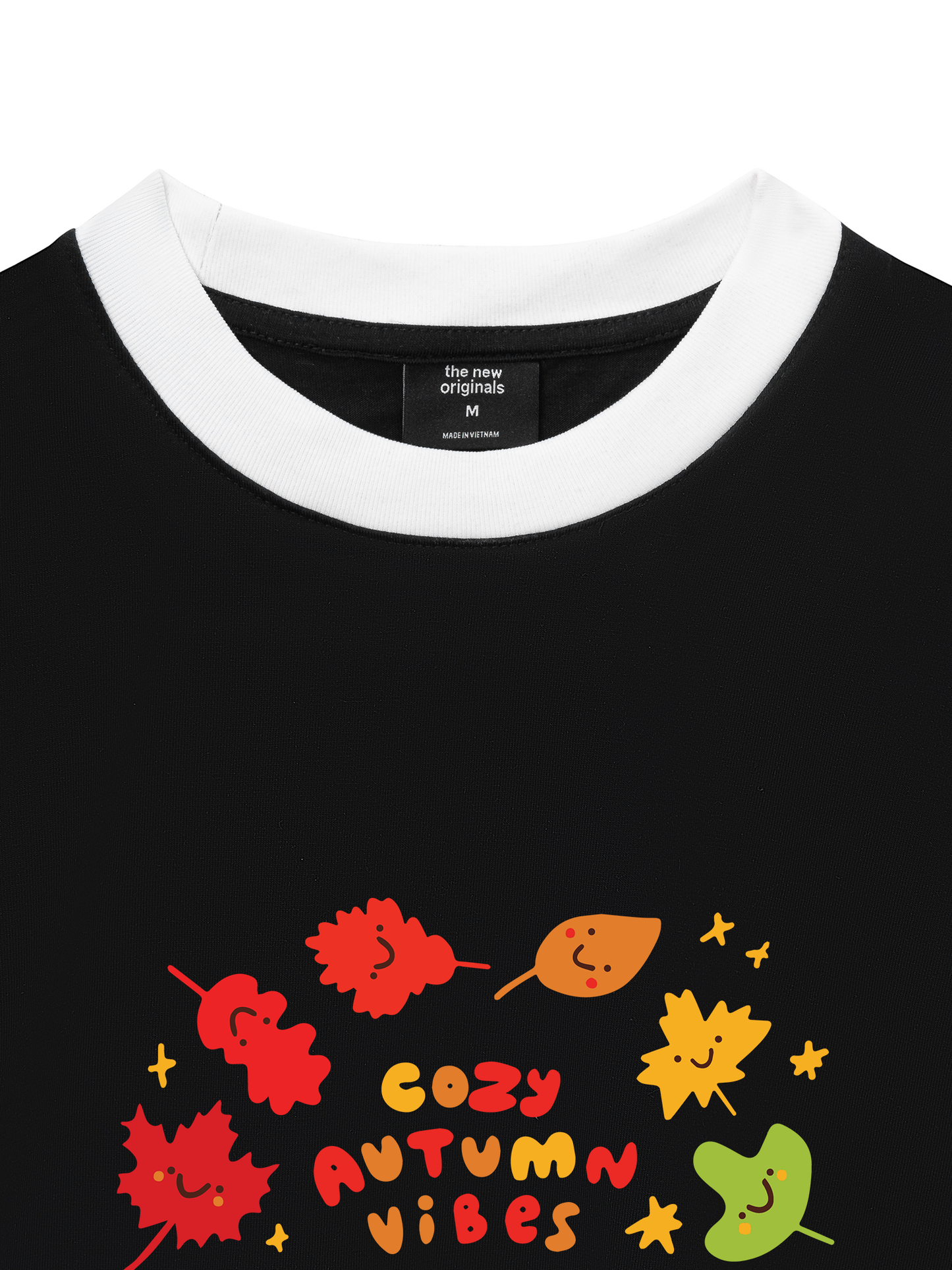 Áo Thun Ringer Relaxed Fit Autumn Cozy Autumn Vibes