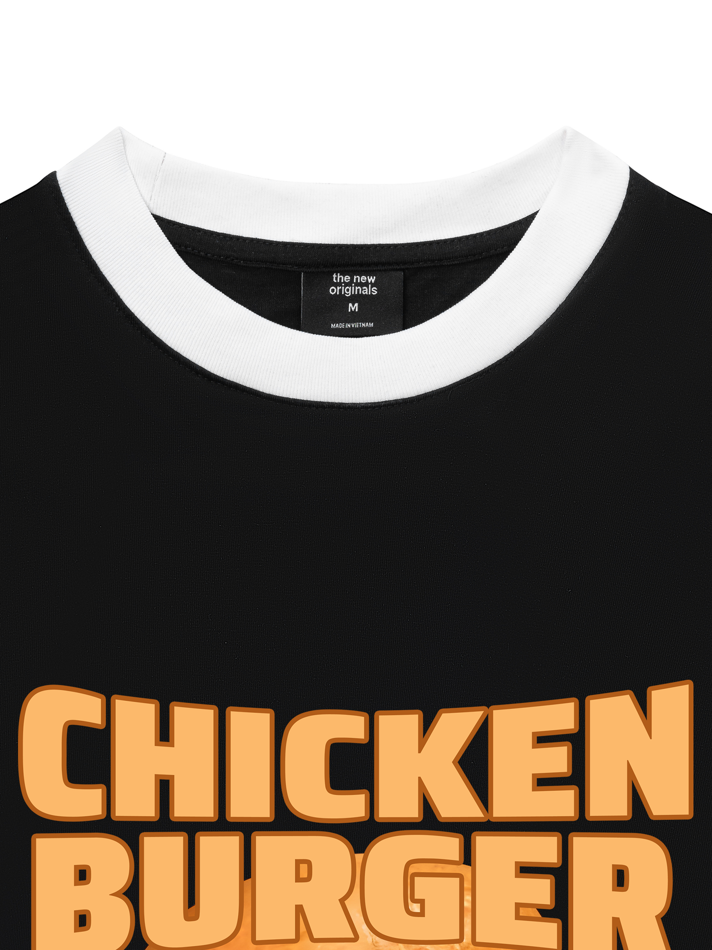Áo Thun Ringer Relaxed Fit Foody Chicken Burger