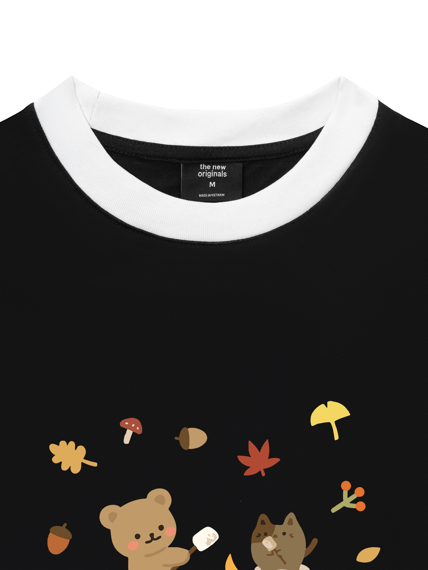 Áo Thun Ringer Relaxed Fit Autumn Vibes Autumn Leaves