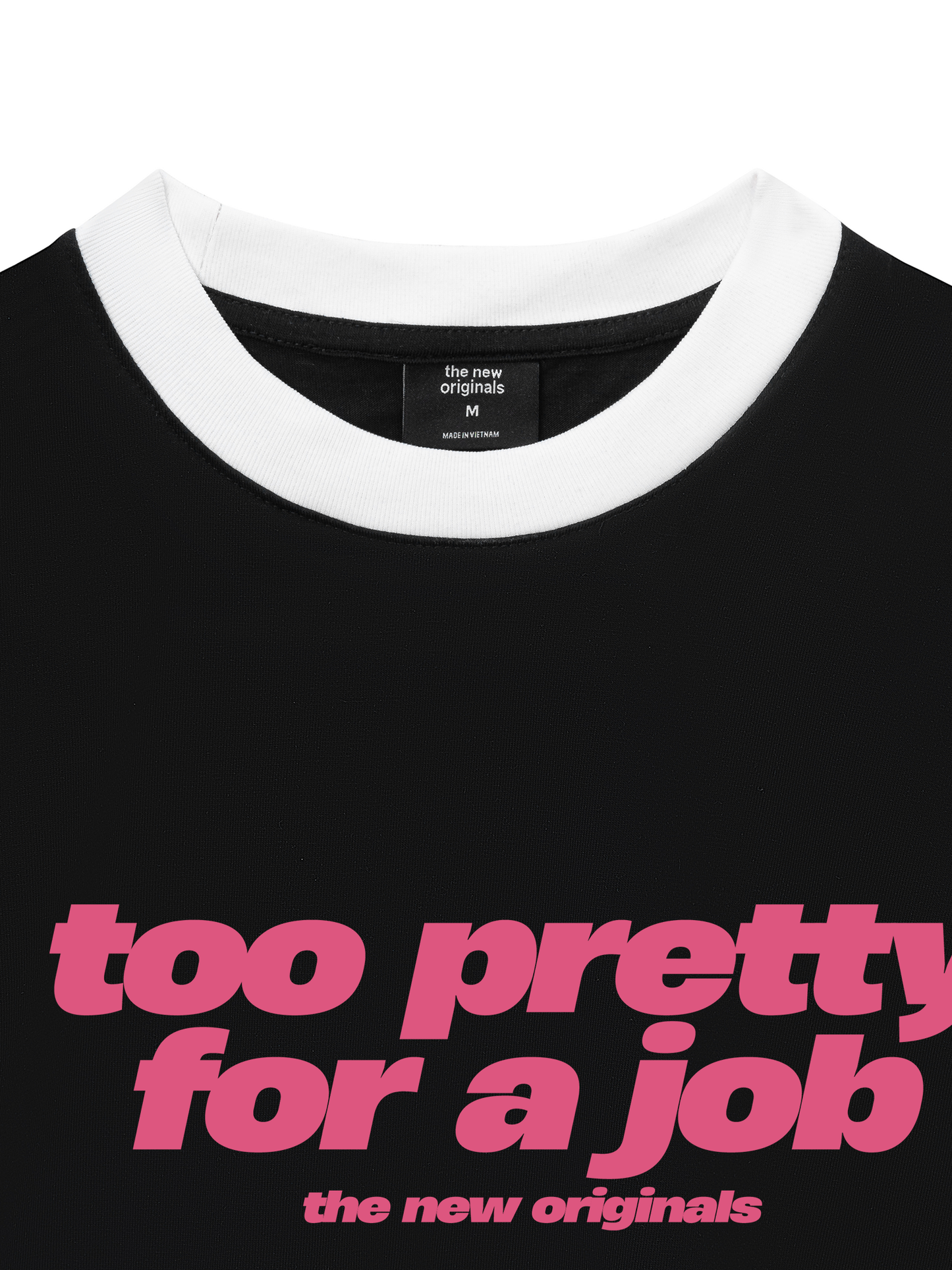 Áo Thun Ringer Relaxed Fit Life Vibe Too Pretty