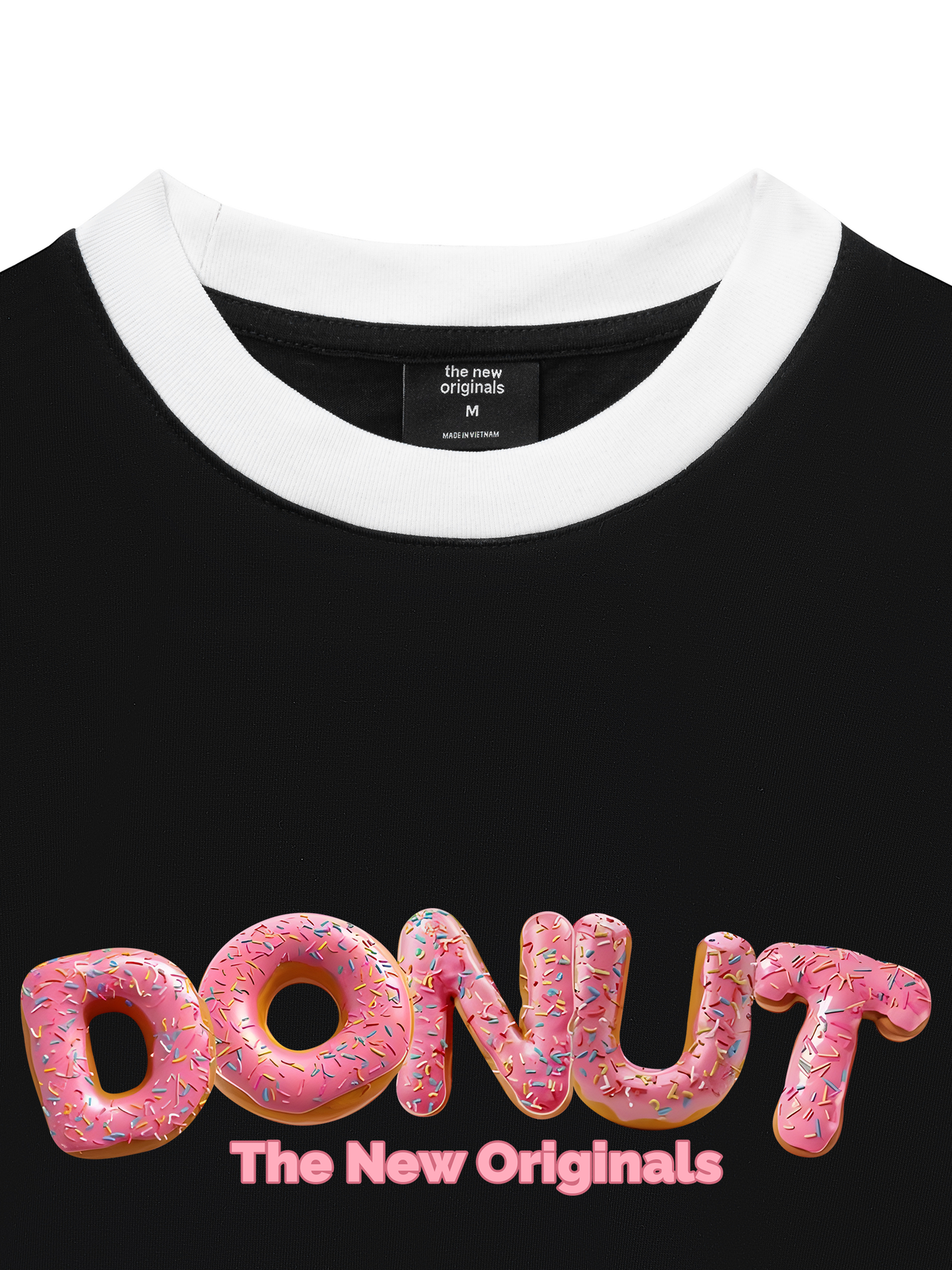 Áo Thun Ringer Relaxed Fit Foody Donut Sprinkles