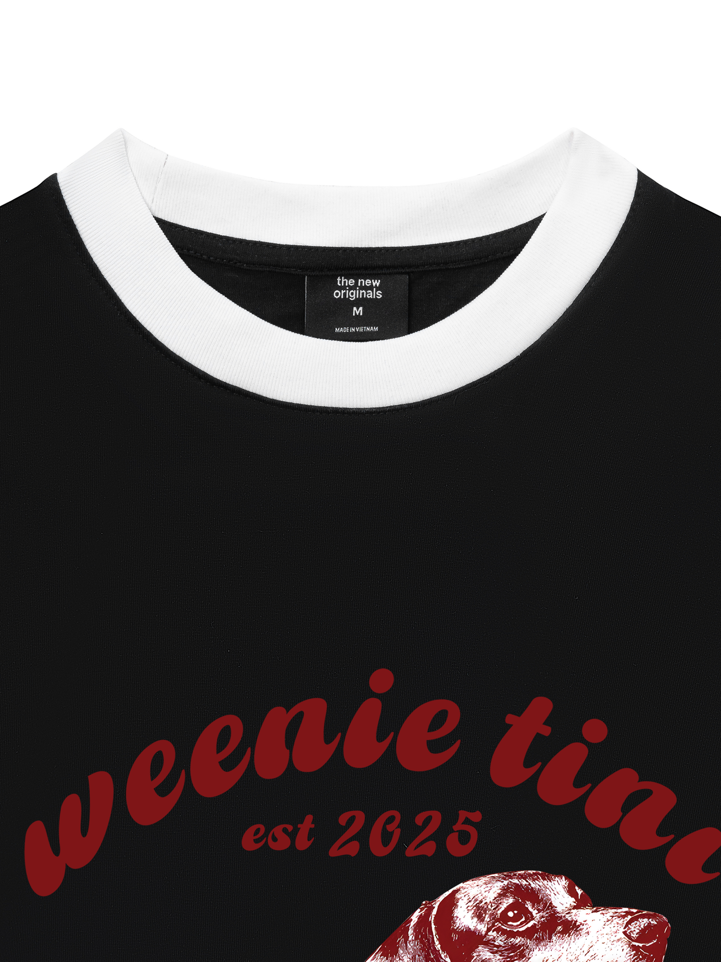 Áo Thun Ringer Relaxed Fit Weenie Tini Dachshund