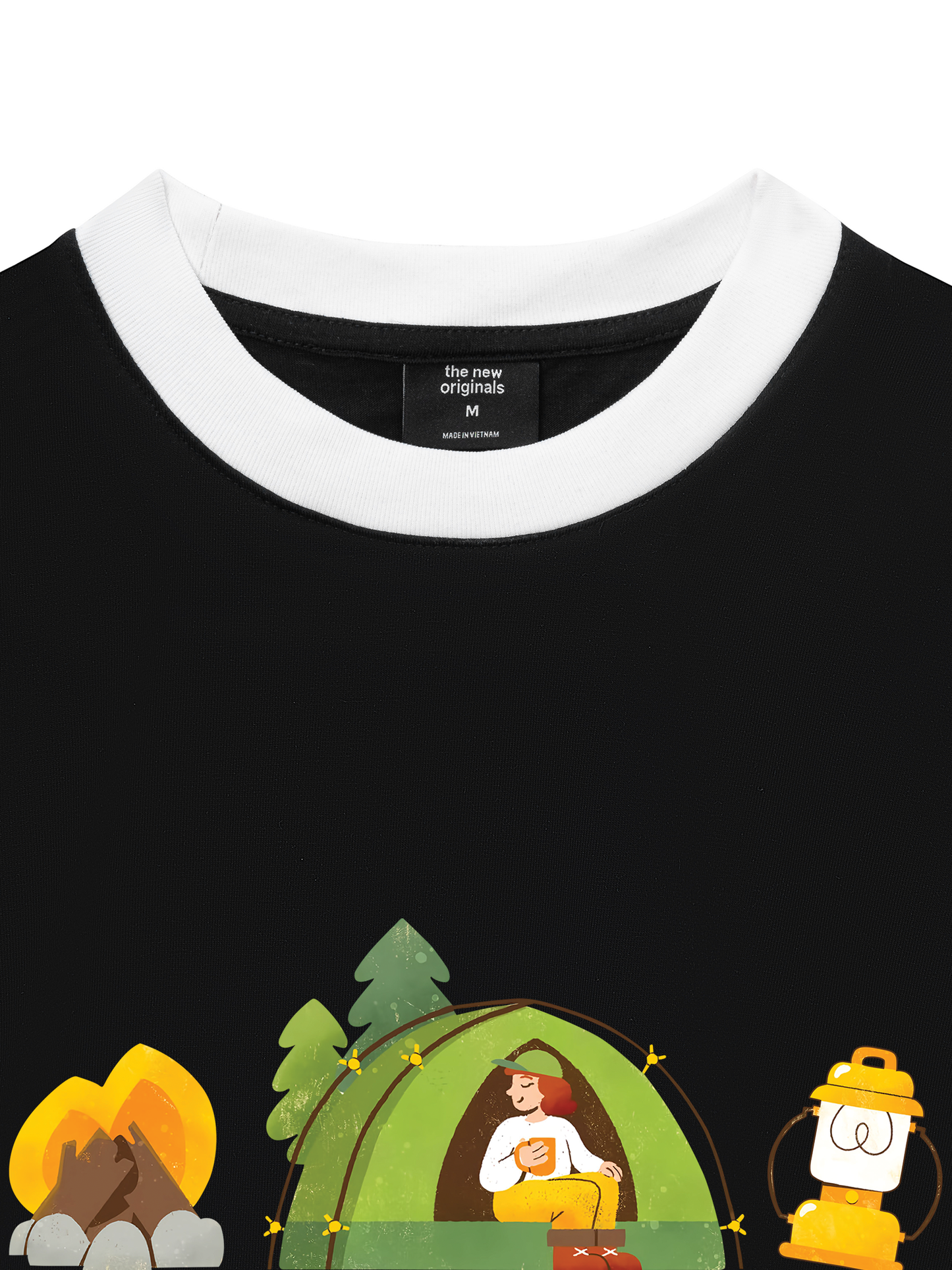 Áo Thun Ringer Relaxed Fit Let_s Camp