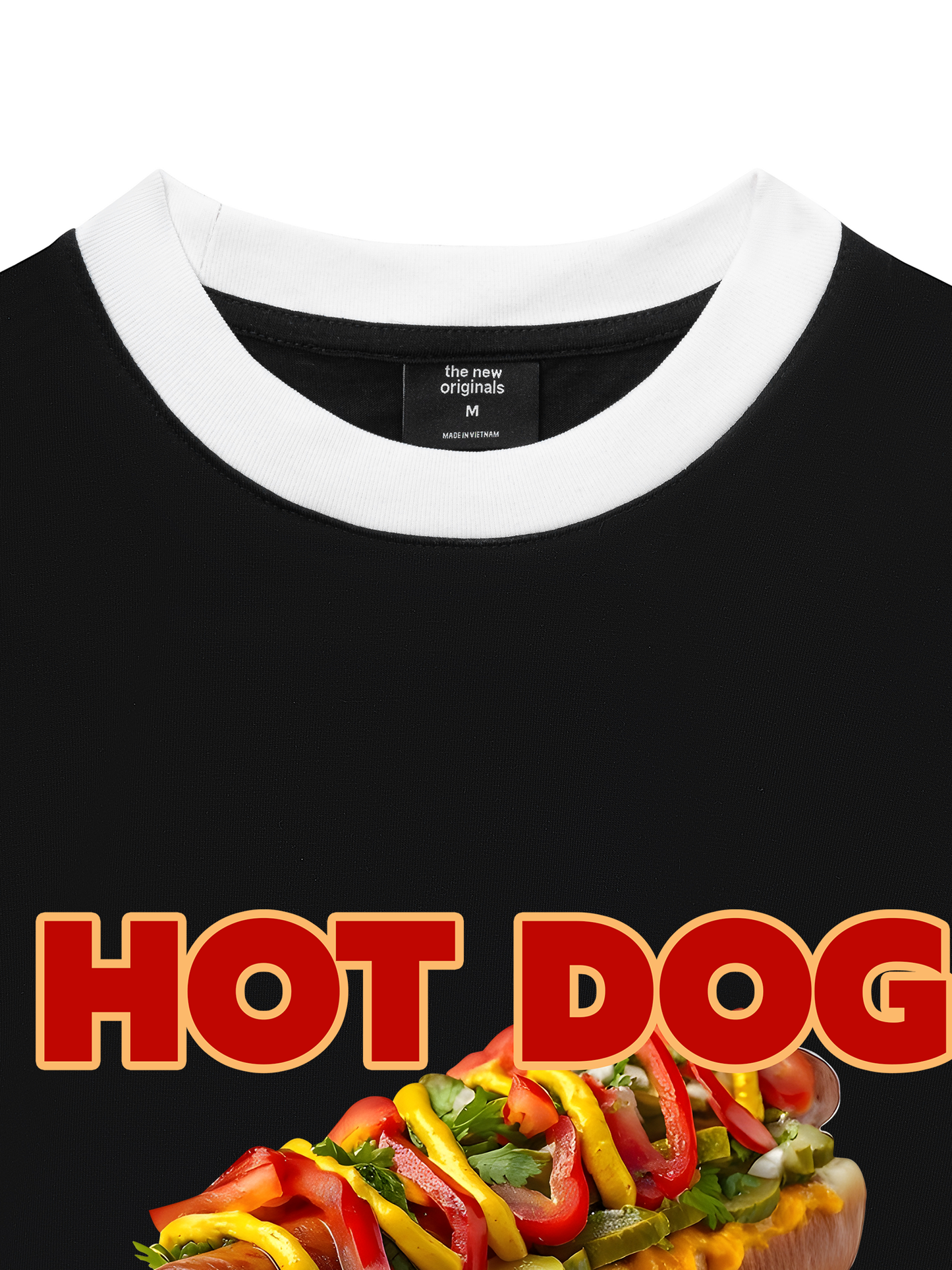 Áo Thun Ringer Relaxed Fit Foody Hot Dog