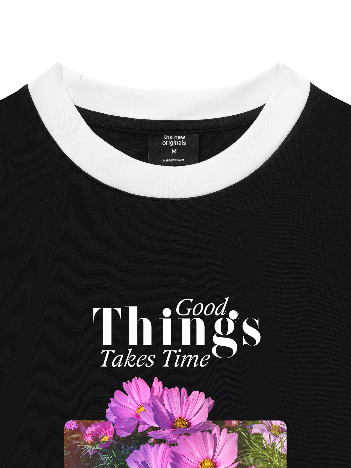 Áo Thun Ringer Relaxed Fit Good Things Take Time