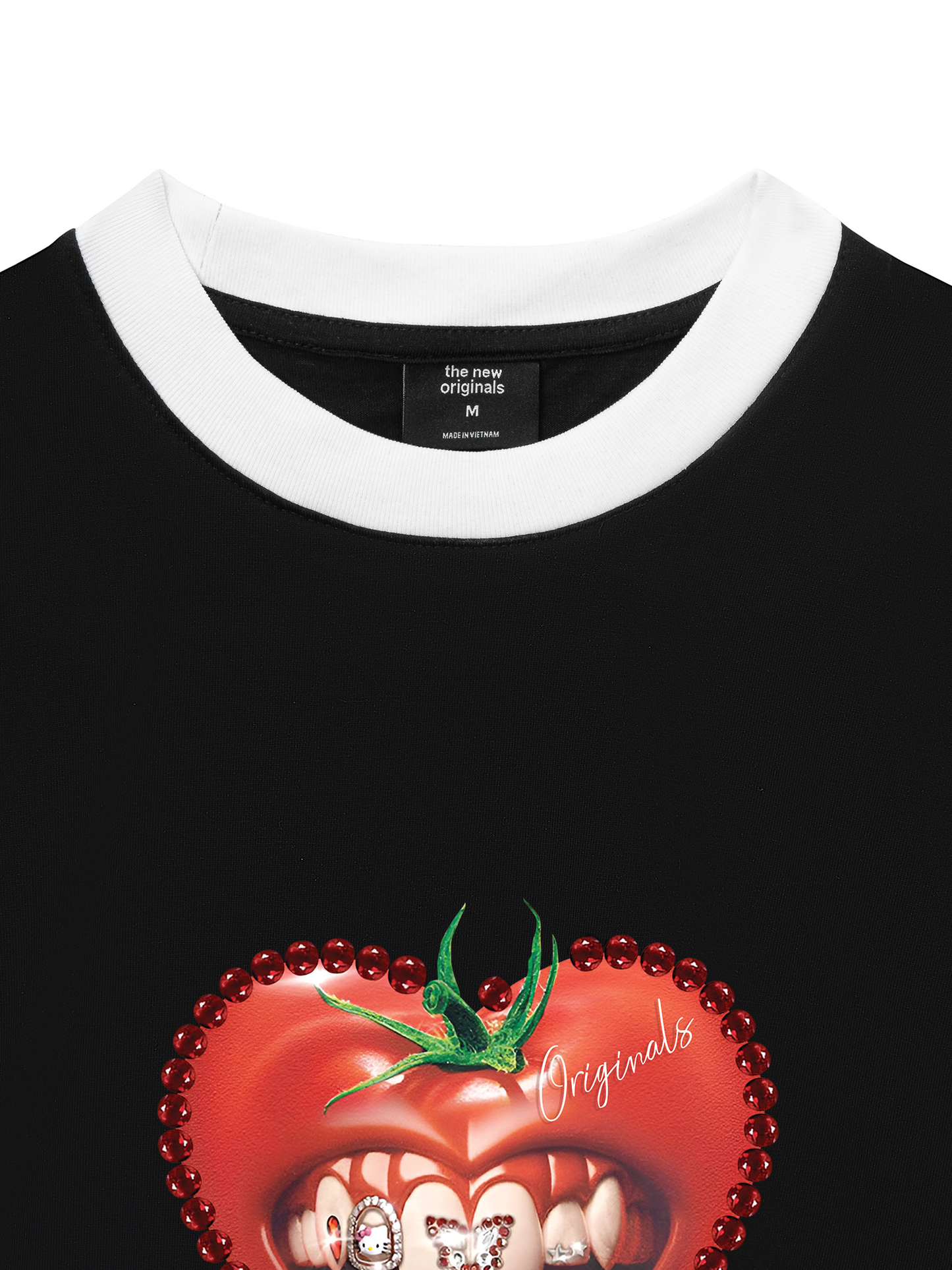 Áo Thun Ringer Relaxed Fit - Love Tomato Art Grills