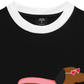 Áo Thun Ringer Relaxed Fit Pink Dachshund