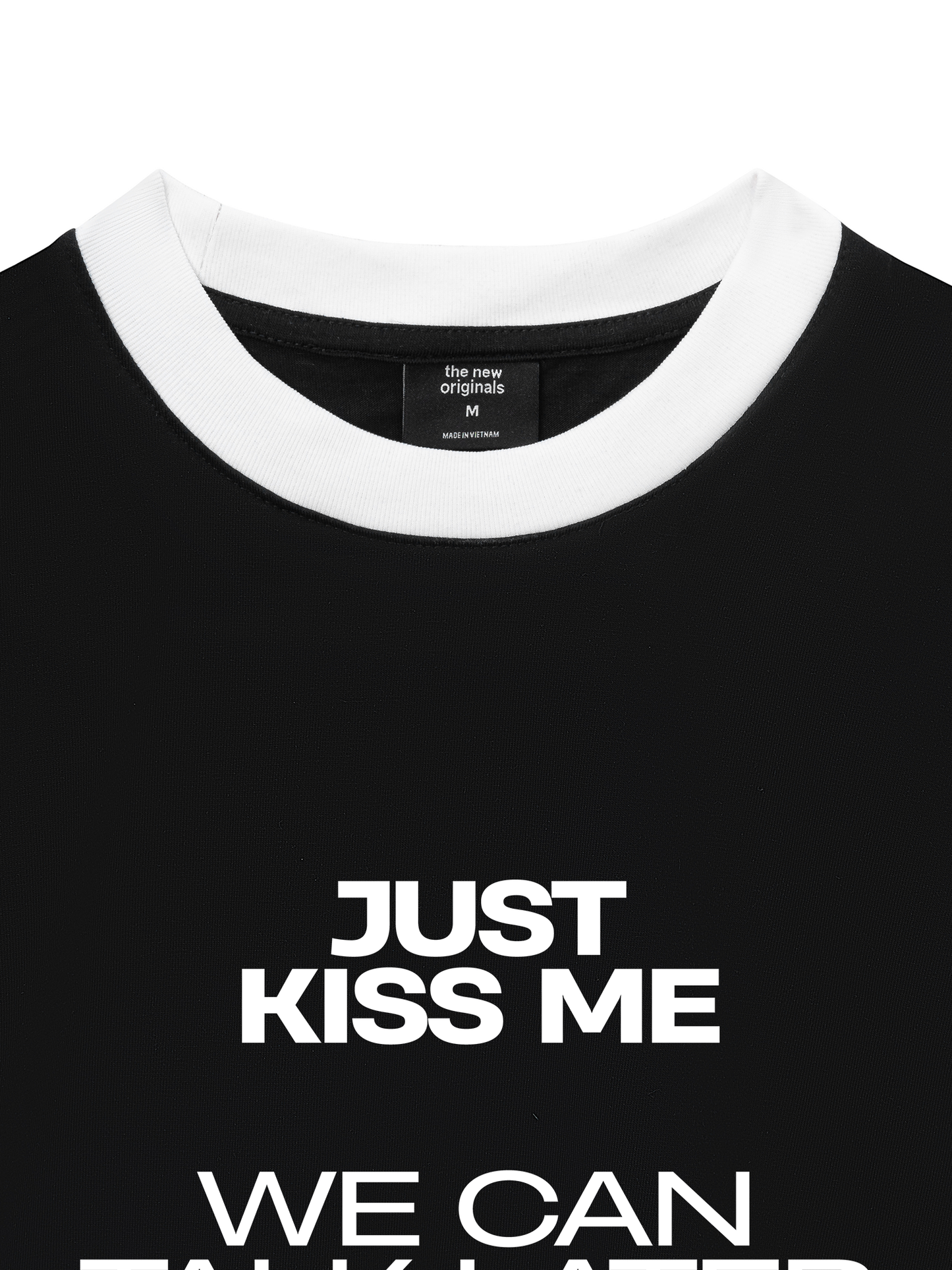 Áo Thun Ringer Relaxed Fit Life Vibe Just Kiss Me