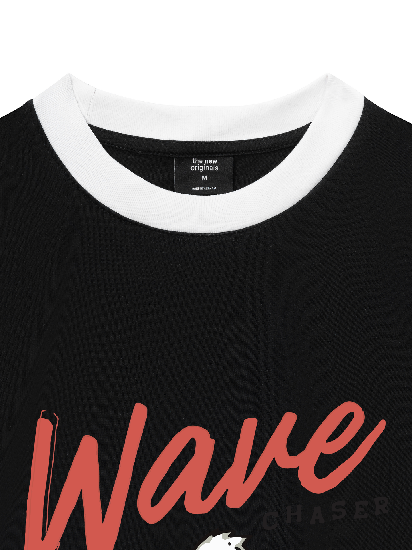 Áo Thun Ringer Relaxed Fit Ocean Duck Waves