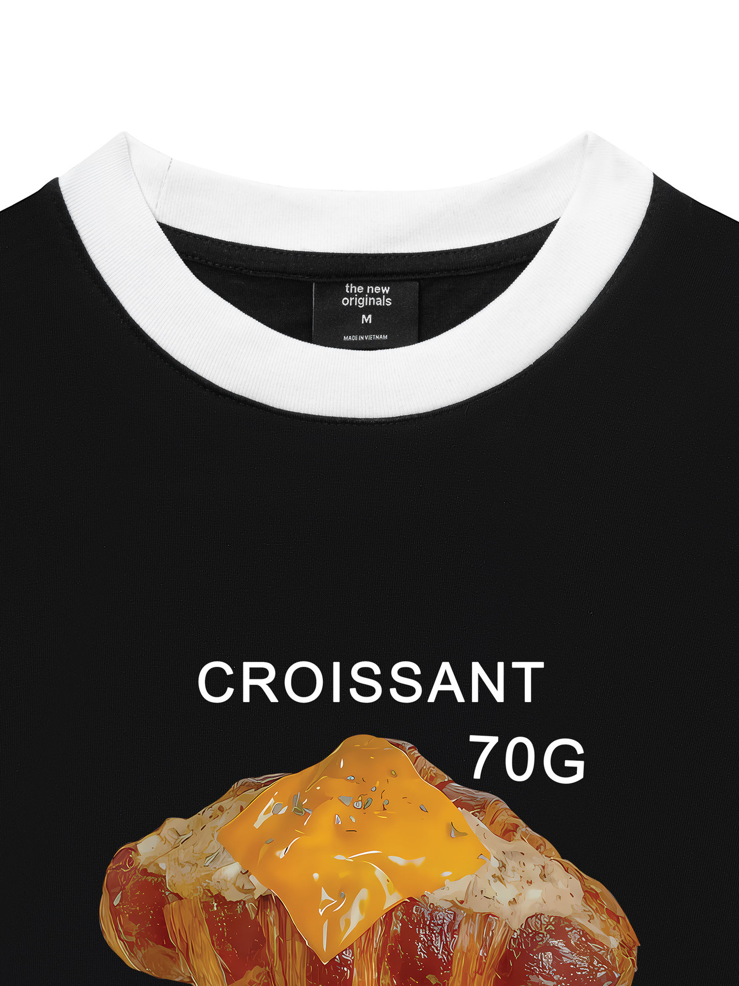 Áo Thun Ringer Relaxed Fit Sweet Pastry Croisant