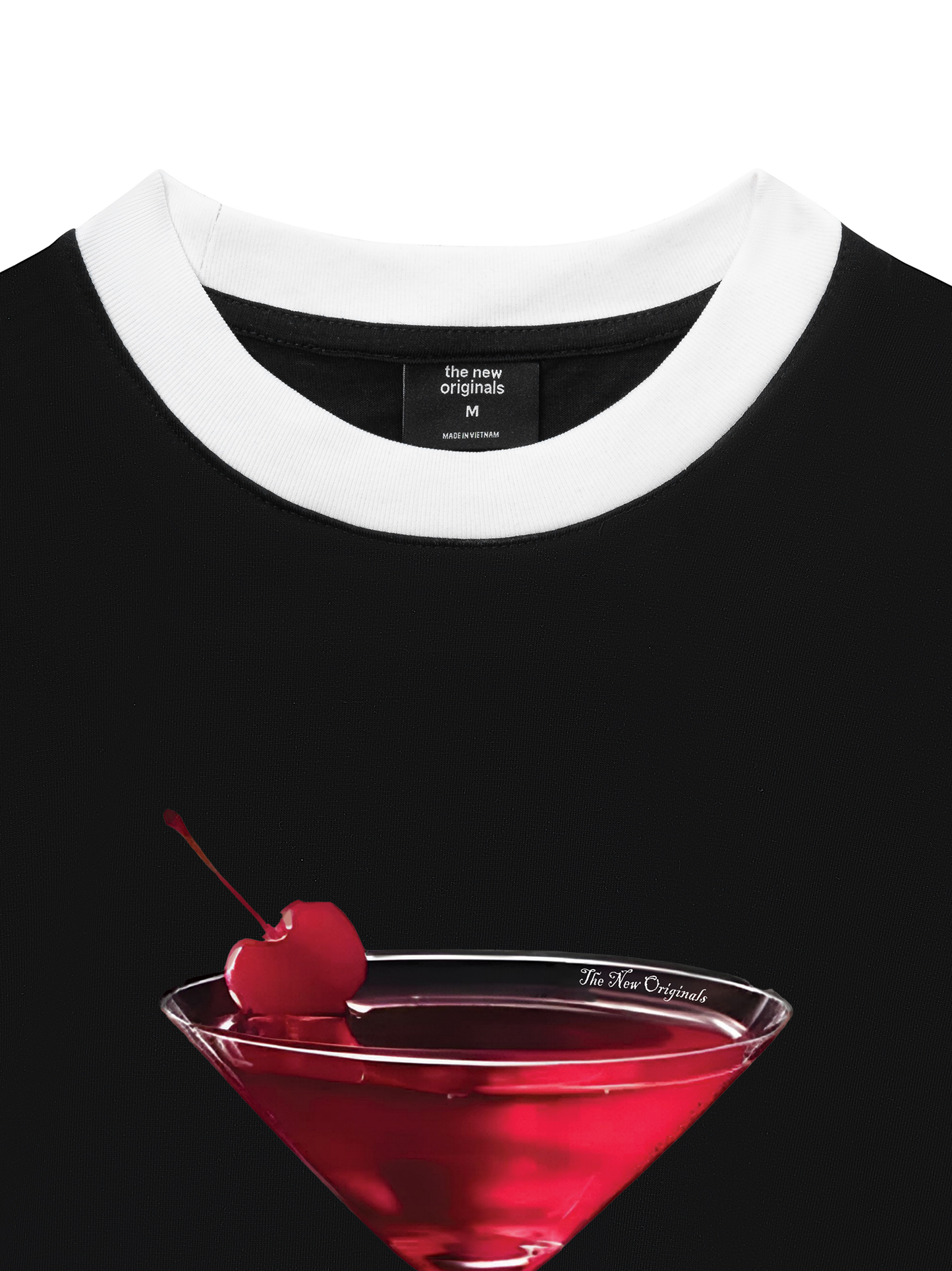 Áo Thun Ringer Relaxed Fit Seductive Night Cherry Goblet