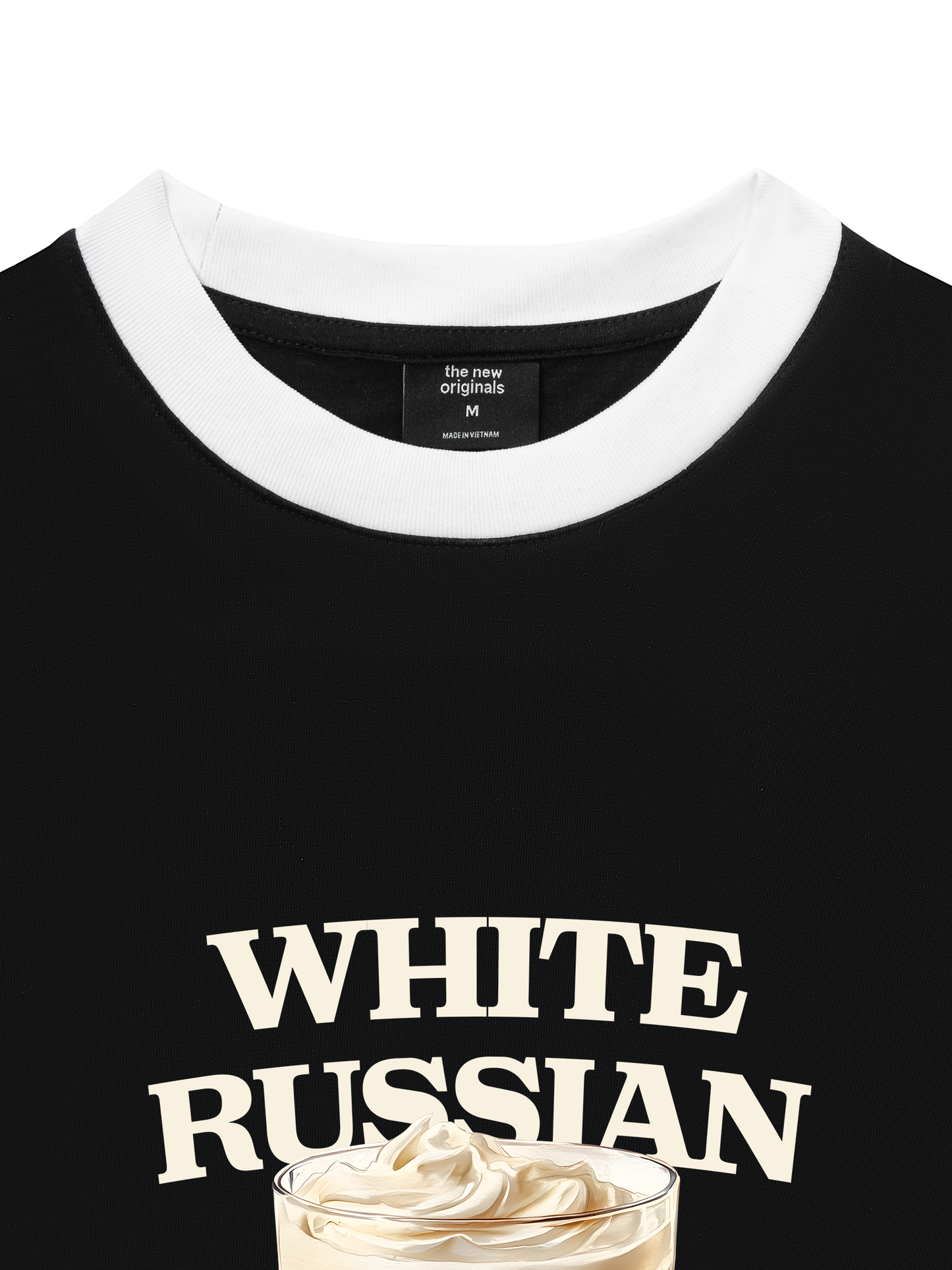 Áo Thun Ringer Relaxed Fit Fresh White Russian