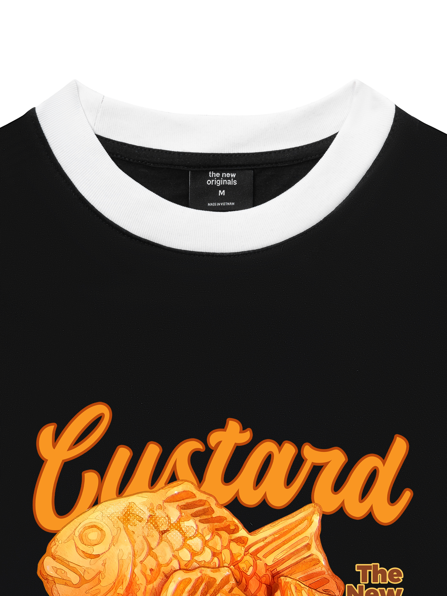 Áo Thun Ringer Relaxed Fit Foody Custard Taiyaki