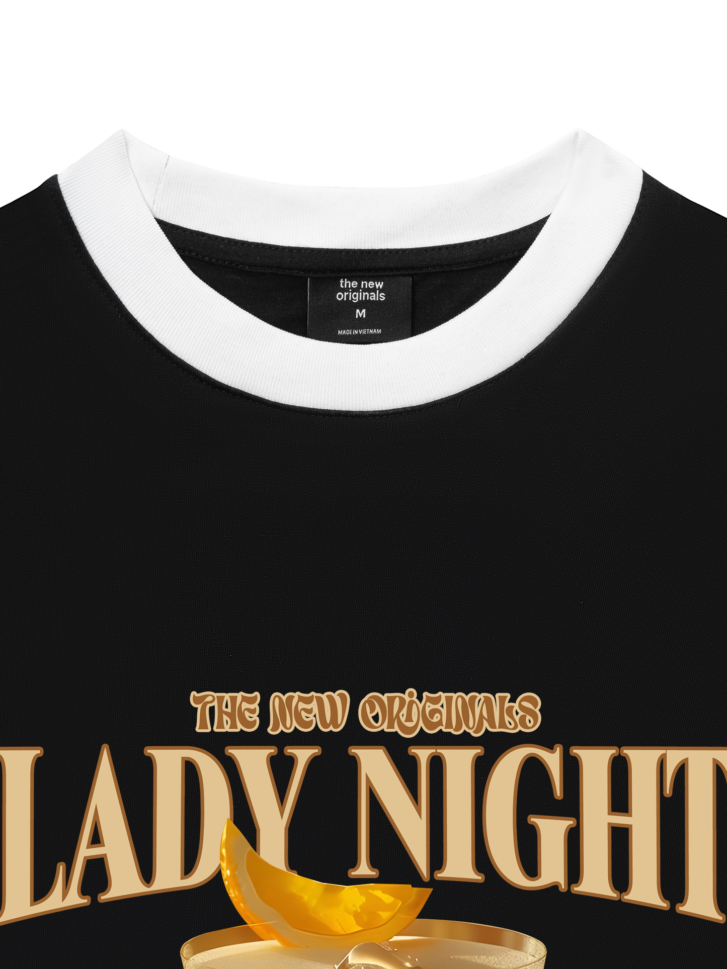 Áo Thun Ringer Relaxed Fit Fresh Lady Night