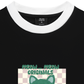 Áo Thun Ringer Relaxed Fit Animal Mood Meow Green Pink