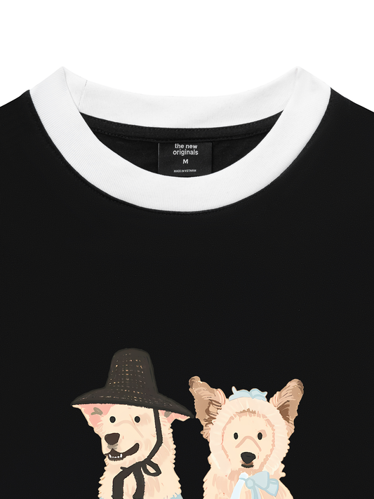 Áo Thun Ringer Relaxed Fit Animal Mood Perfect Pair