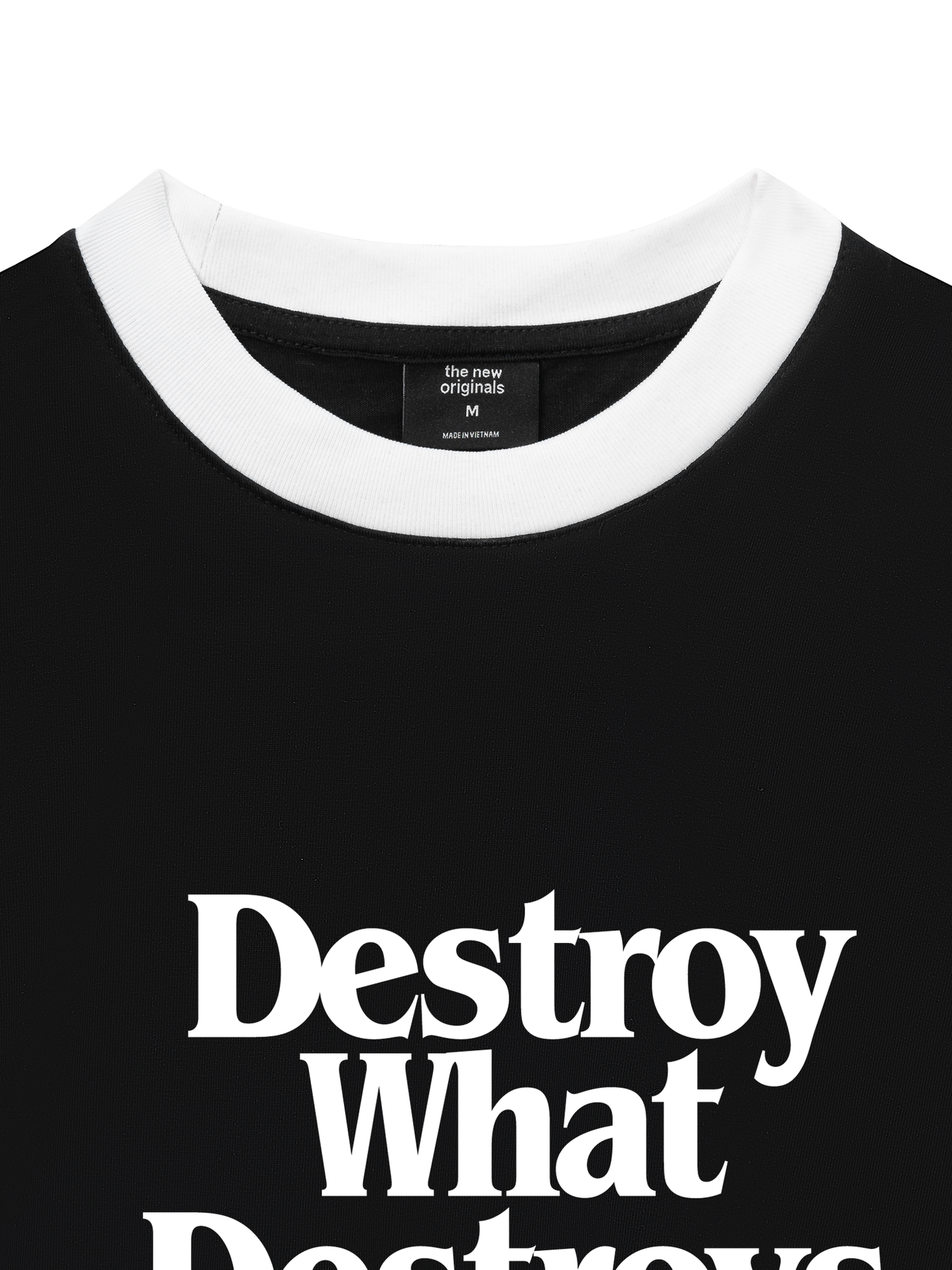 Áo Thun Ringer Relaxed Fit Life Vibe Destroy What Destroy You