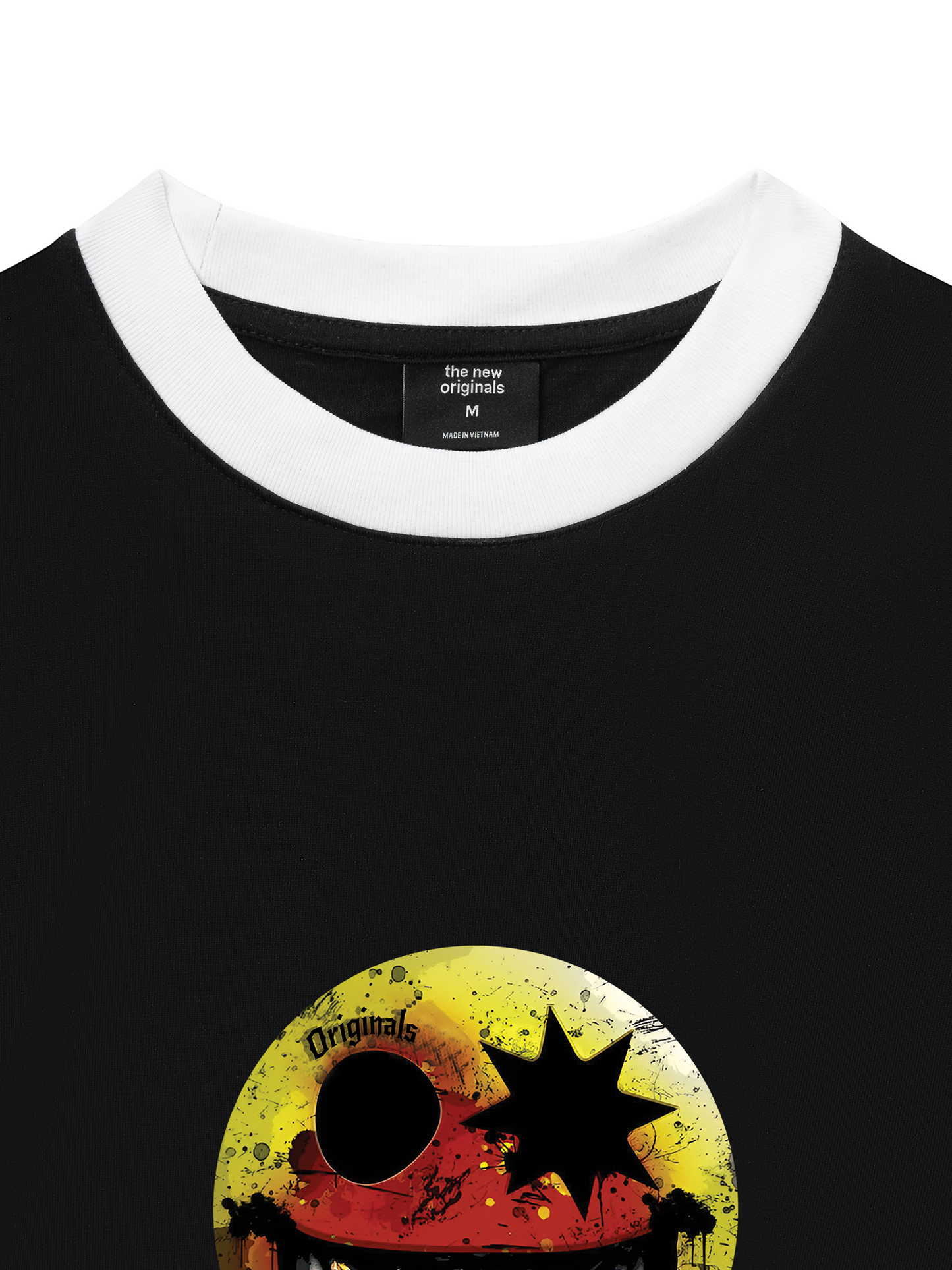 Áo Thun Ringer Relaxed Fit - Gangster Smiley