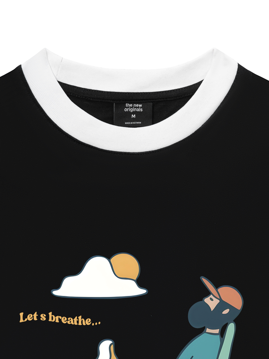 Áo Thun Ringer Relaxed Fit Let_s breathe
