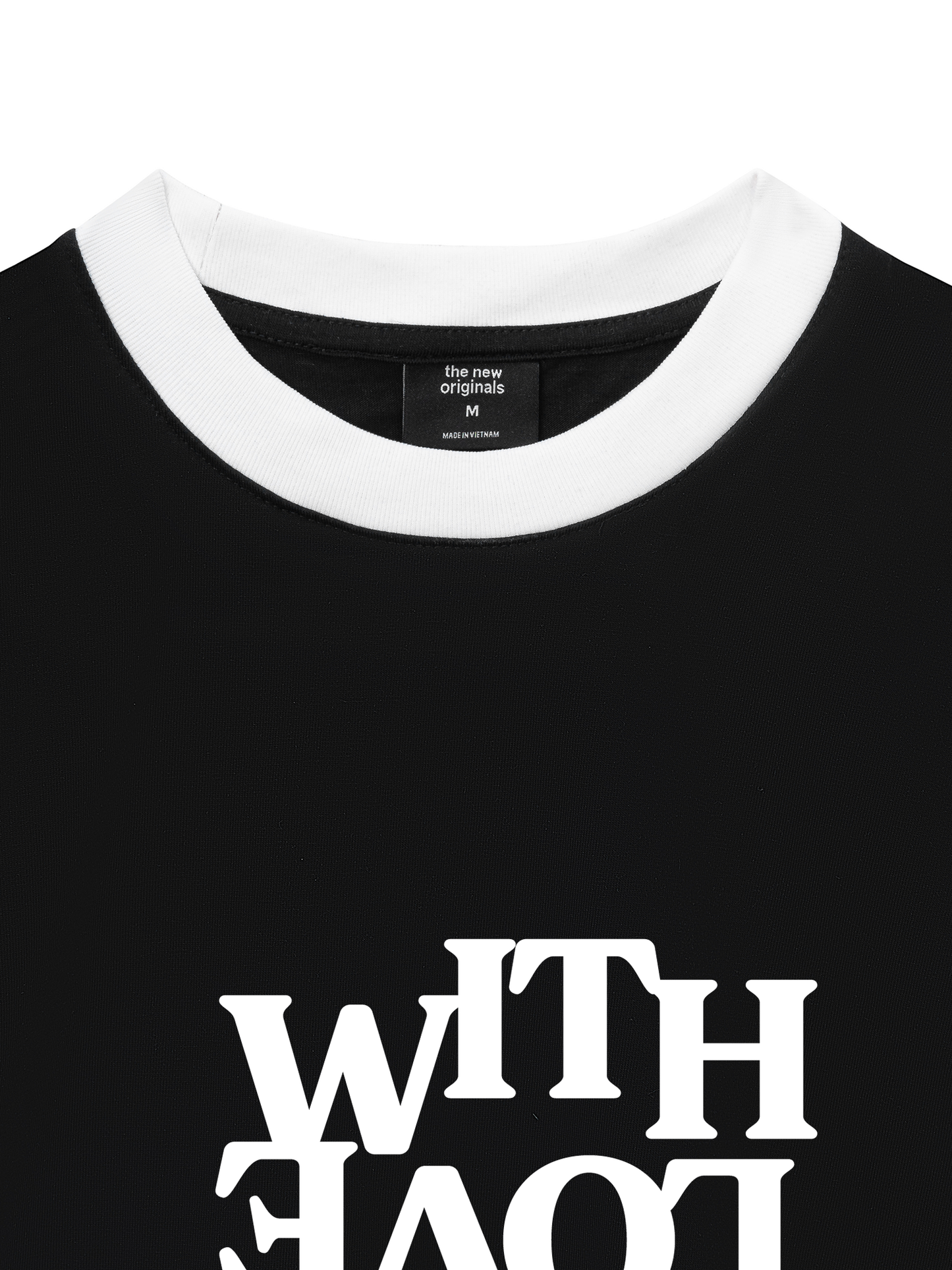 Áo Thun Ringer Relaxed Fit Life Vibe With Love