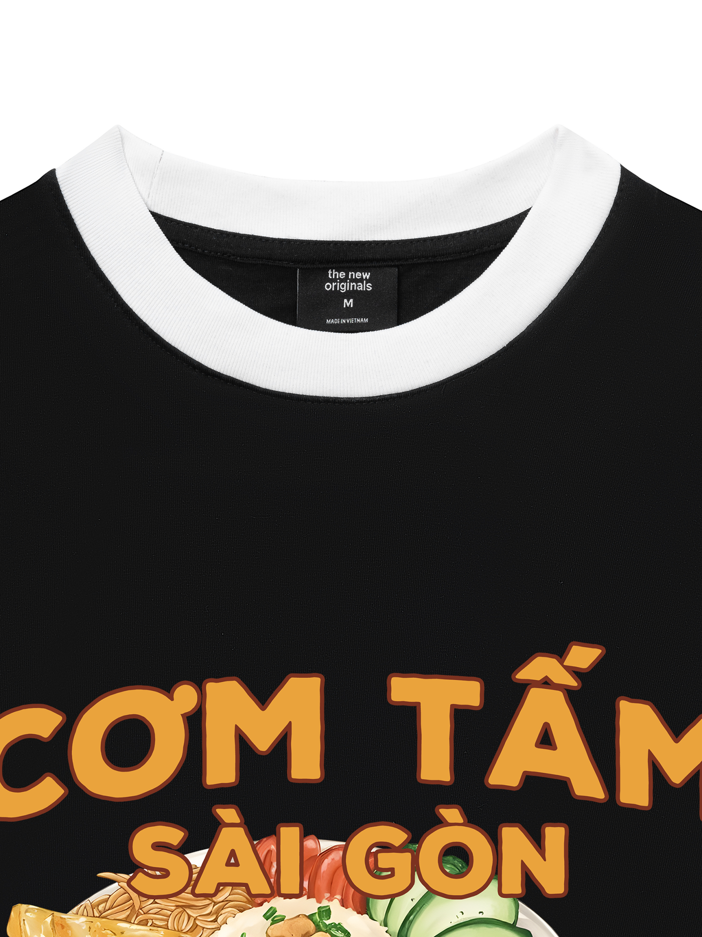 Áo Thun Ringer Relaxed Fit Foody Cơm Tấm Sài Gòn