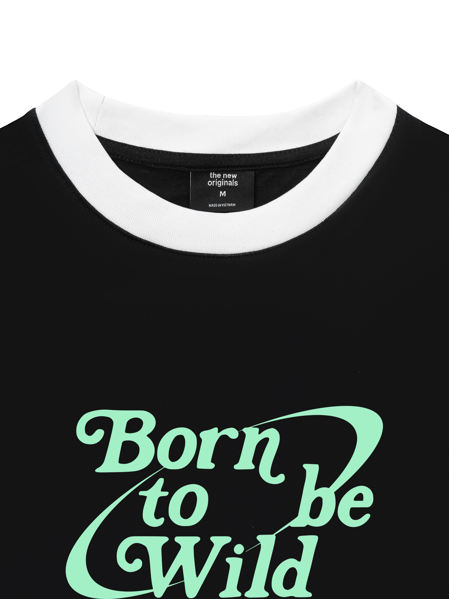 Áo Thun Ringer Relaxed Fit Born To Be Wild