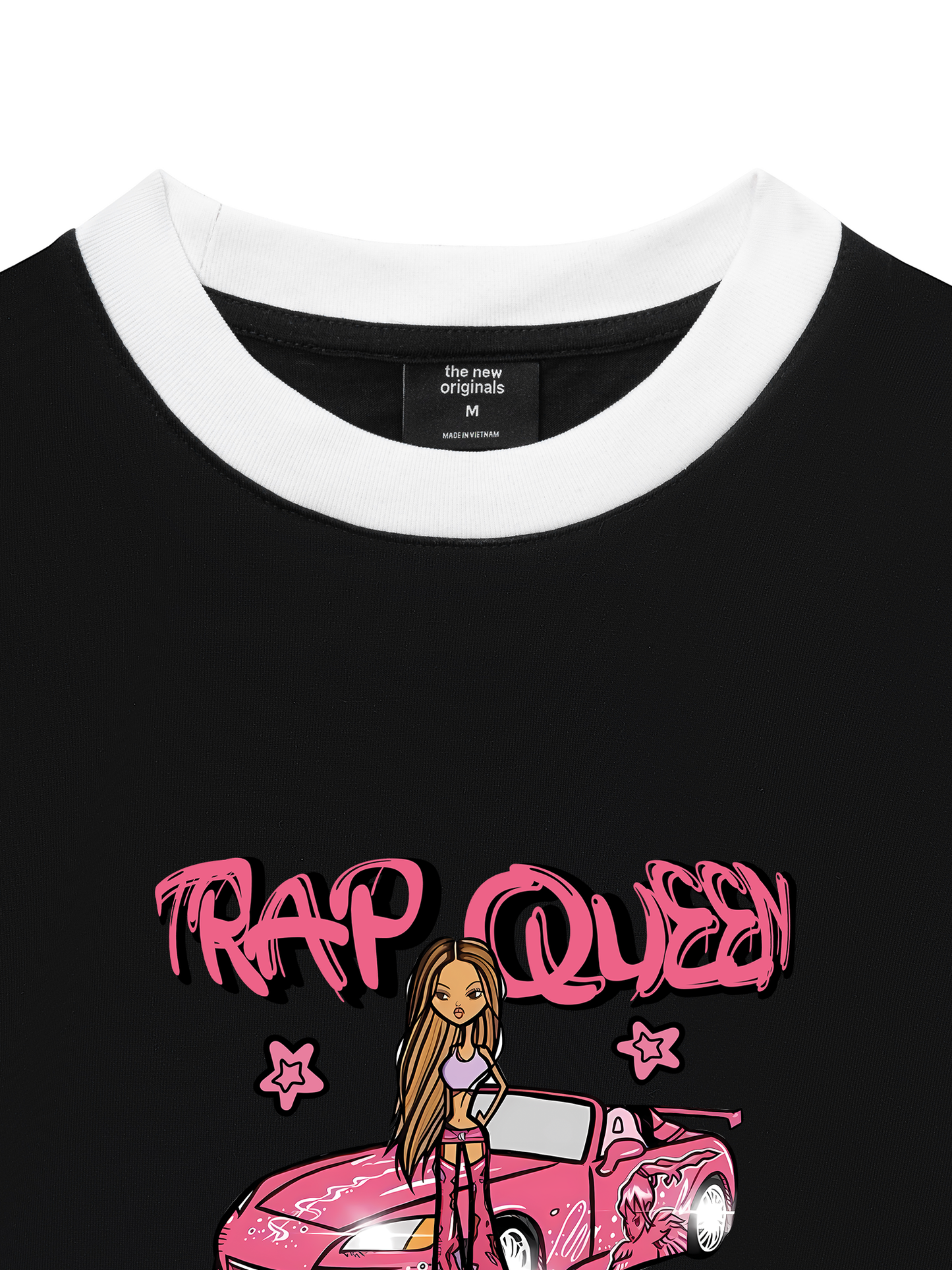 Áo Thun Ringer Relaxed Fit Weekend Trap Queen