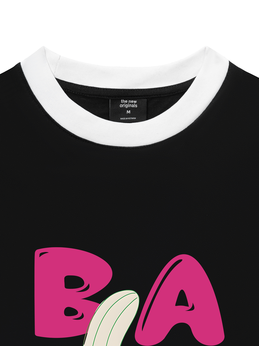 Áo Thun Ringer Relaxed Fit Suummer Vibes Cute Banana