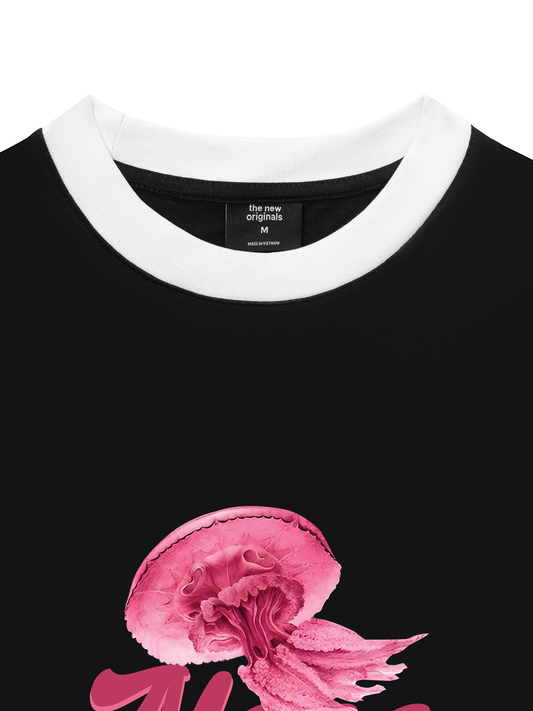 Áo Thun Ringer Relaxed Fit Summer Vibes Aloha