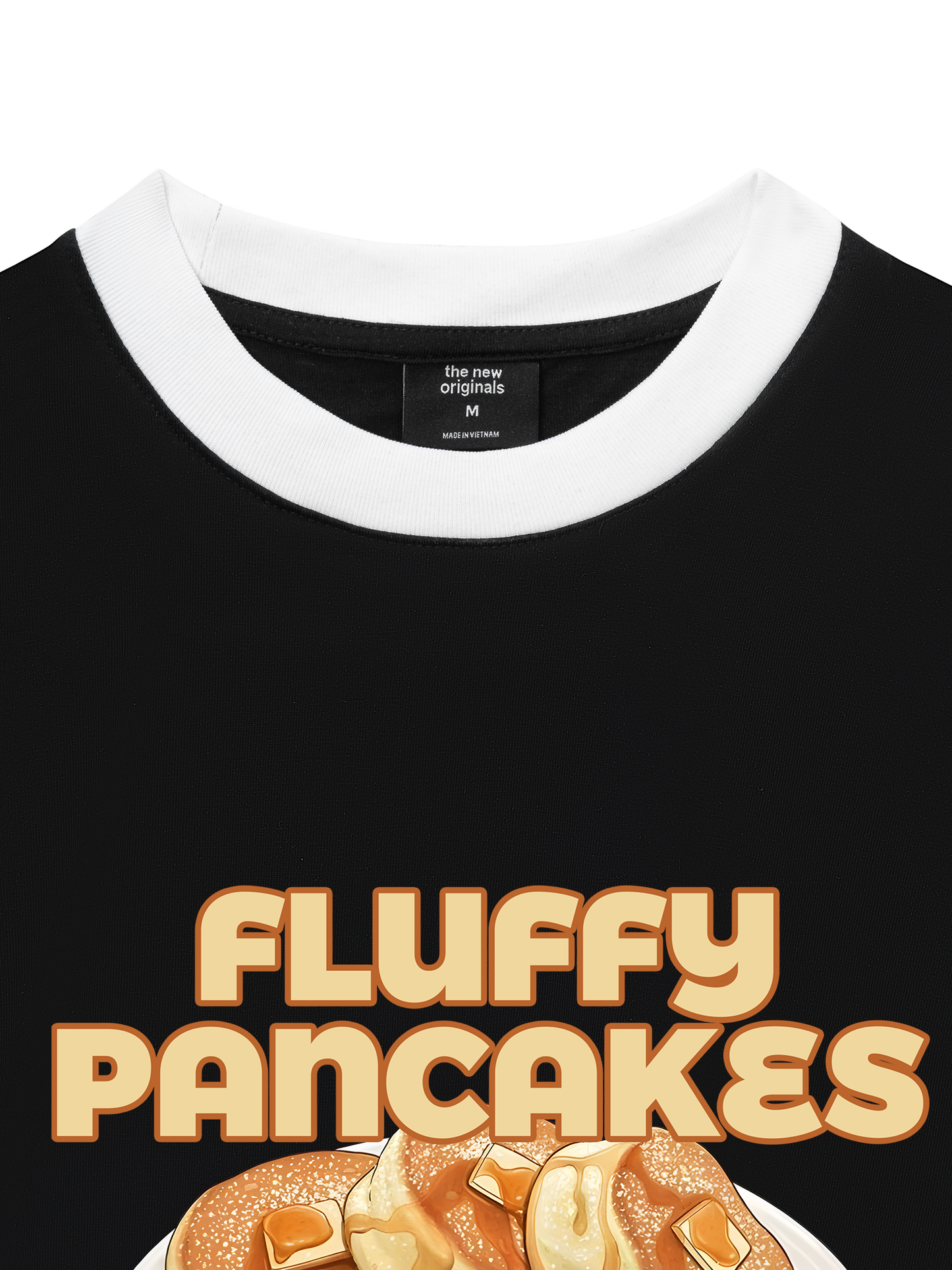 Áo Thun Ringer Relaxed Fit Foody Fluffy Pancakes